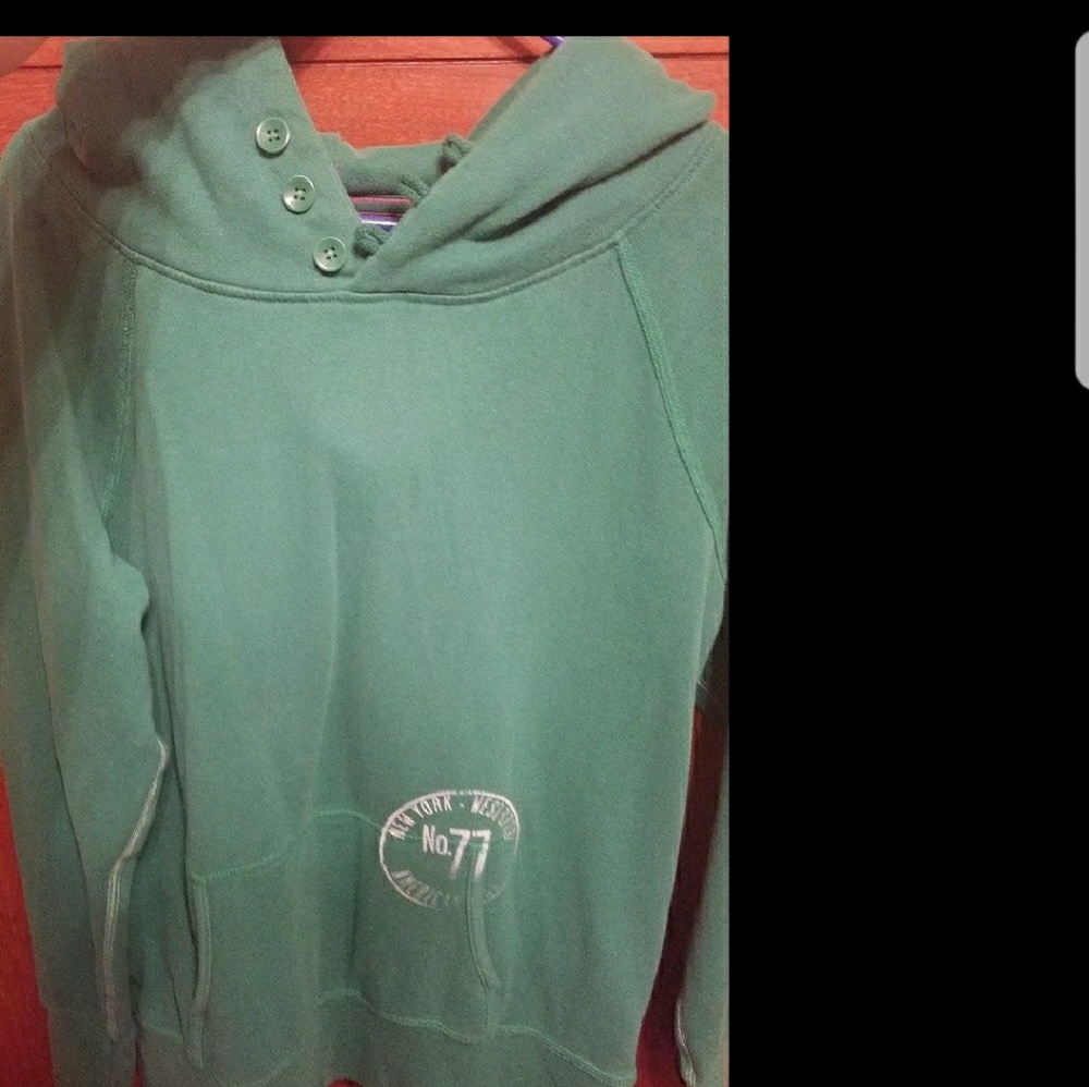 American Eagle super cozy green hoodie sz Large
